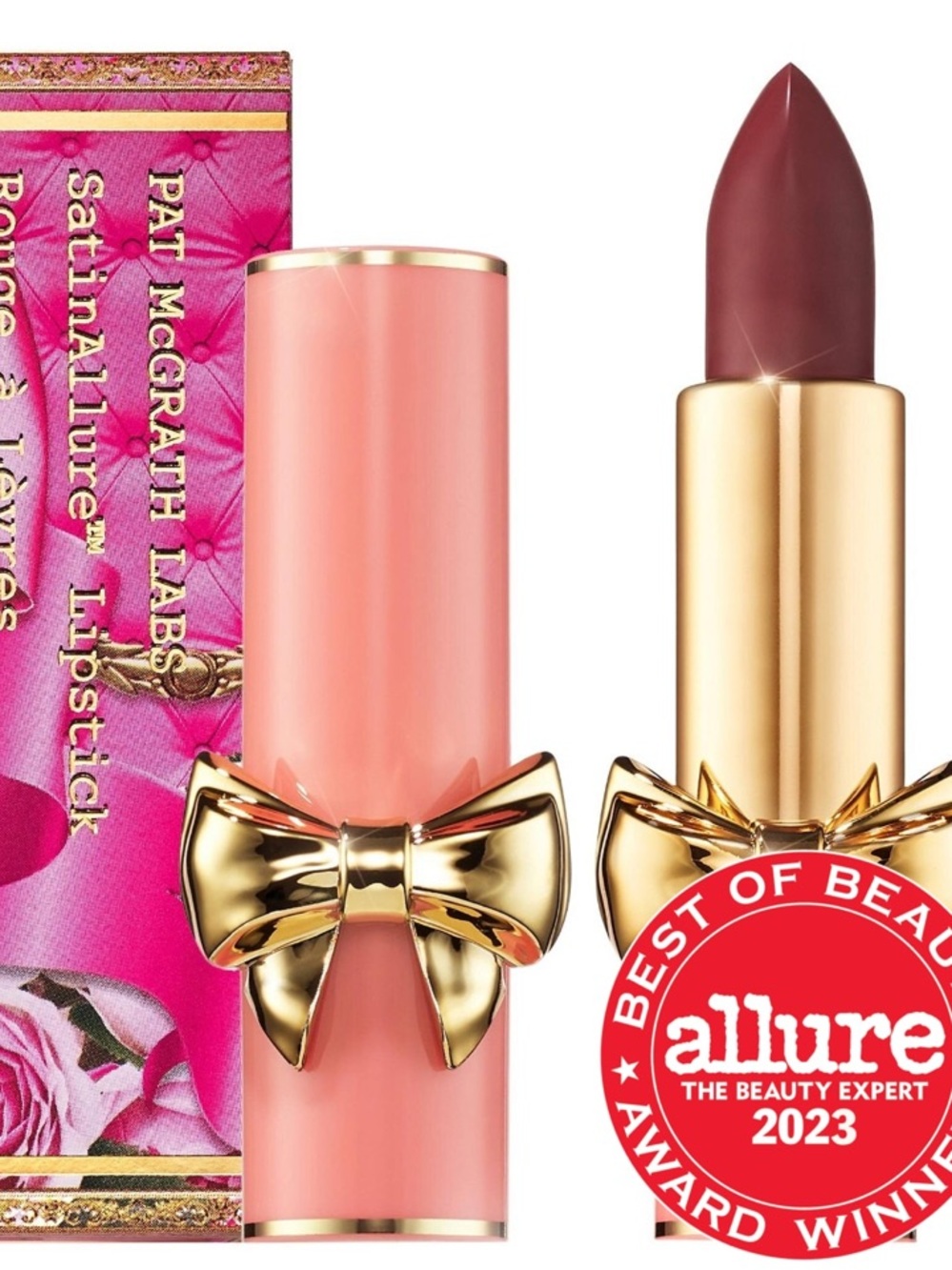 Pat McGrath x Bridgerton Satinallure lipstick in Entranced 496